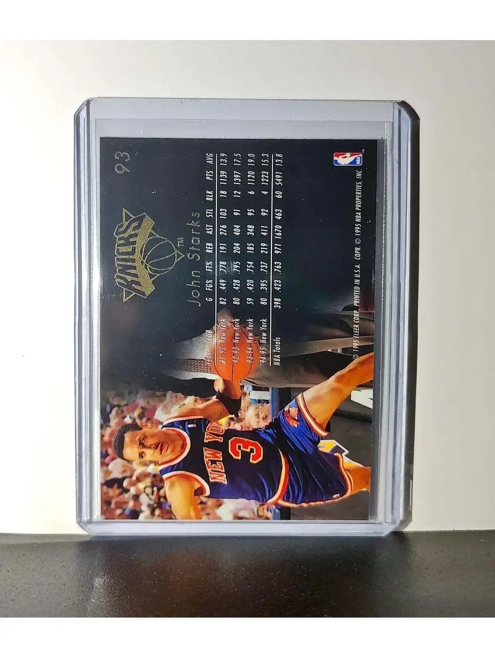 John Starks 1995-96 Flair NBA #93 Card New York Knicks